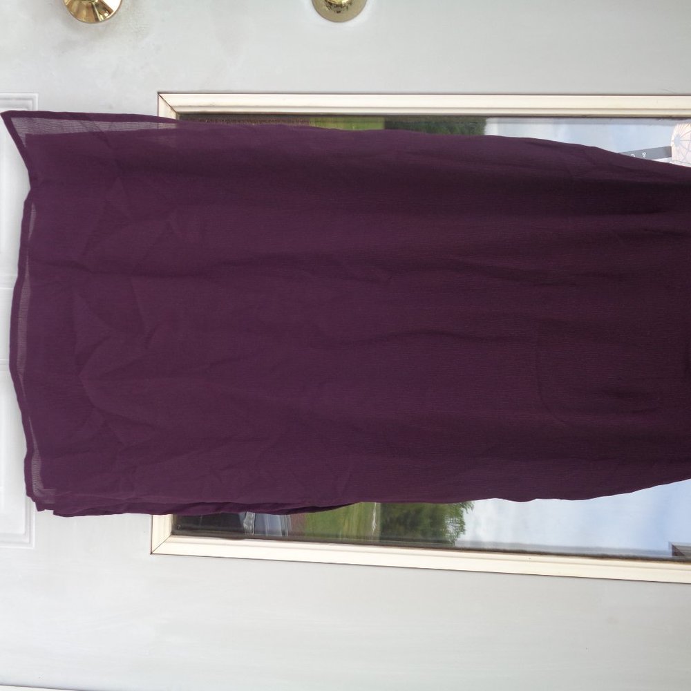 Vintage Y2K skirt w/ slit metallic & sequin accent size 2P - Picture 7 of 14